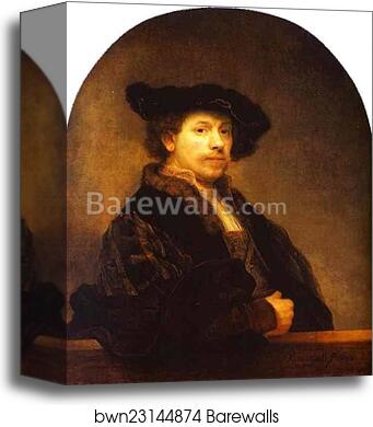 Self-Portrait by Rembrandt Harmenszoon Van Rijn, Canvas Print Self-Portrait by Rembrandt Harmenszoon Van Rijn, Canvas Print