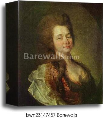 Portrait of M. A. Lvova by Dmitry Levitzky, Canvas Print