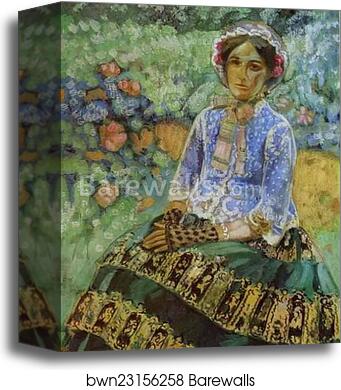 Woman in Blue by Victor Borisov-Musatov, Canvas Print