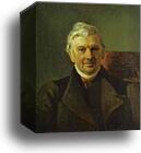 Portrait of the Professor of the Moscow Medical Academy K. A. Janish by Karl Brulloff, Canvas Print