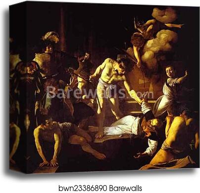 The Martyrdom of St. Matthew by Caravaggio, Canvas Print