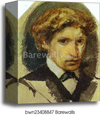 Self-Portrait by Mikhail Vrubel, Canvas Print