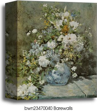 Spring Bouquet by Pierre-Auguste Renoir, Canvas Print