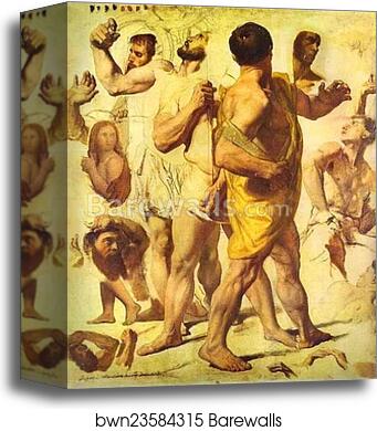 Study for The Martyrdom of St. Symphorien by Jean-Auguste-Dominique Ingres, Canvas Print