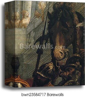 The Family of Darius Before Alexander the Great. Detail by Paolo Veronese, Canvas Print