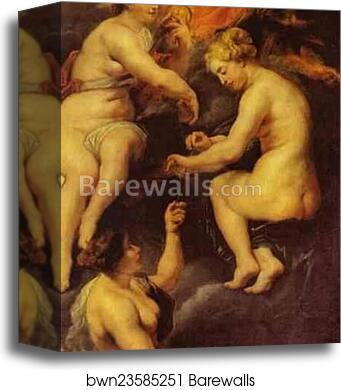 The Destiny of Marie de' Medici by Peter Paul Rubens, Canvas Print