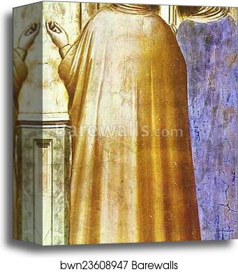 Presentation at the Temple. Detail by Giotto, Canvas Print
