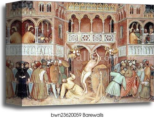 The Martyrdom of St. George by Altichiero Da Zevio, Canvas Print