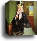 Portrait of Marguerite de Gas, the Artist's Sister by Edgar Degas, Canvas Print