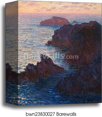 Rocks at Belle-lle, Port-Domois by Claude Monet, Canvas Print