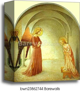 Annunciation by Fra Angelico, Canvas Print