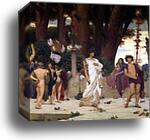 The Daphnephoria. Detail by Frederick Leighton, Canvas Print