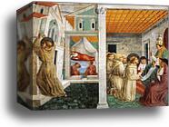 Dream of Innocent III and the Confirmation of the Rule by Benozzo Gozzoli, Canvas Print