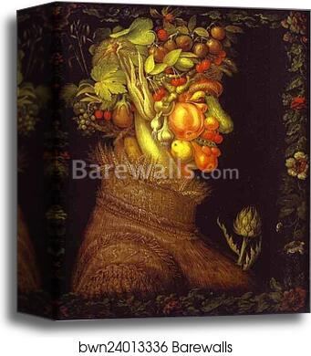 Summer by Giuseppe Arcimboldo, Canvas Print
