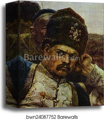 Stepan Razin. Detail by Vasily Surikov, Canvas Print