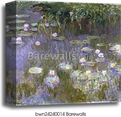 Water Lilies by Claude Monet, Canvas Print