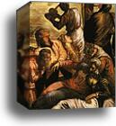 Crucifixion. Detail by Jacopo Robusti, Called Tintoretto, Canvas Print