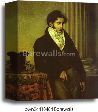 Portrait of Count S. S. Uvarov by Orest Kiprensky, Canvas Print Portrait of Count S. S. Uvarov by Orest Kiprensky, Canvas Print
