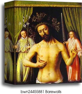 Chtist as the Man of Sorrows by Petrus Christus, Canvas Print