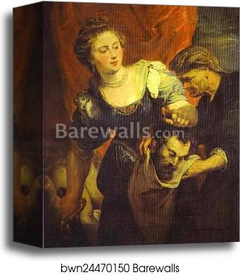 Judith with the Head of Holofernes by Peter Paul Rubens, Canvas Print