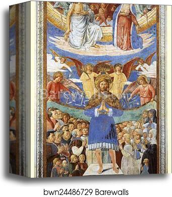 St. Sebastian Intercessor by Benozzo Gozzoli, Canvas Print