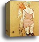 Study for the Medical Inspection: Two Women, Partially Undressed, Seen from their Back by Henri De Toulouse-Lautrec, Canvas Print