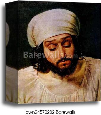 Head of a Man by Alexander Ivanov, Canvas Print