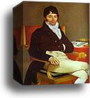 Portrait of Monsieur Rivière by Jean-Auguste-Dominique Ingres, Canvas Print