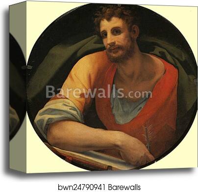 St. Mark by Agnolo Bronzino, Canvas Print
