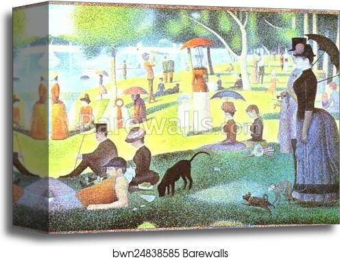 La Grande Jatte by Georges Seurat, Canvas Print