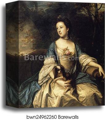 Caroline, Duchess of Marlborough by Sir Joshua Reynolds, Canvas Print