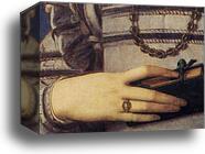 Portrait of Girl with a Prayer Book. Detail by Agnolo Bronzino, Canvas Print