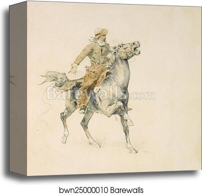The Cowboy by Frederic Remington, Canvas Print