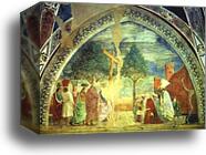 Legend of the True Cross: Exaltation of the Cross by Piero Della Francesca, Canvas Print