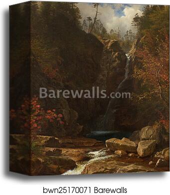 Glen Ellis Falls by Albert Bierstadt, Canvas Print
