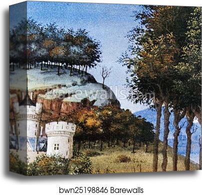 Les tr�s riches heures du Duc de Berry. November. Detail by Limbourg Brothers, Canvas Print Les tr�s riches heures du Duc de Berry. November. Detail by Limbourg Brothers, Canvas Print