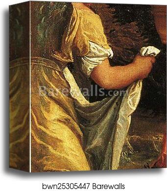 The Baptism of Christ. Detail by Paolo Veronese, Canvas Print