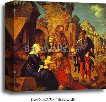 The Adoration of the Magi by Albrecht Dürer, Canvas Print