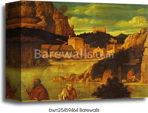 The Sacred Allegory. Detail by Giovanni Bellini, Canvas Print