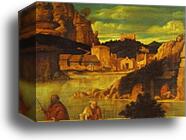 The Sacred Allegory. Detail by Giovanni Bellini, Canvas Print