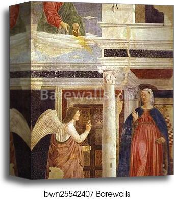 Legend of the True Cross: Annunciation by Piero Della Francesca, Canvas Print