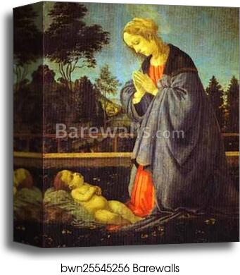 The Adoration of the Child by Filippino Lippi, Canvas Print The Adoration of the Child by Filippino Lippi, Canvas Print