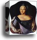 Portrait of Empress Elizaveta Petrovna by Aleksey Antropov, Canvas Print
