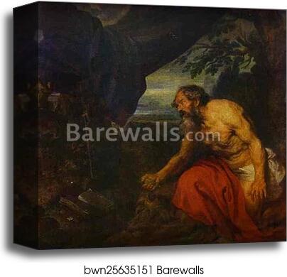 St. Jerome by Peter Paul Rubens, Canvas Print
