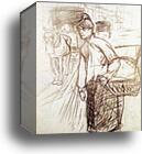 Study for the Laundress by Henri De Toulouse-Lautrec, Canvas Print