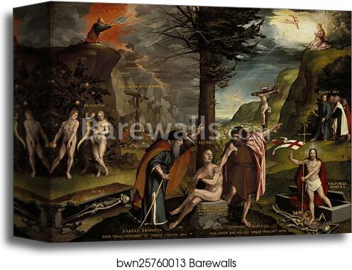 An Allegory of the Old and New Testaments by Hans Holbein The Younger, Canvas Print