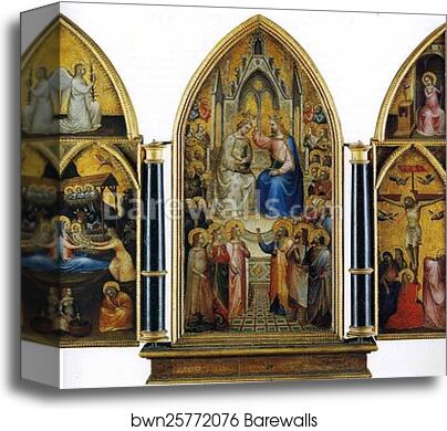 The Coronation of the Virgin among Saints and Angels by Giusto De’ Menabuoi, Canvas Print