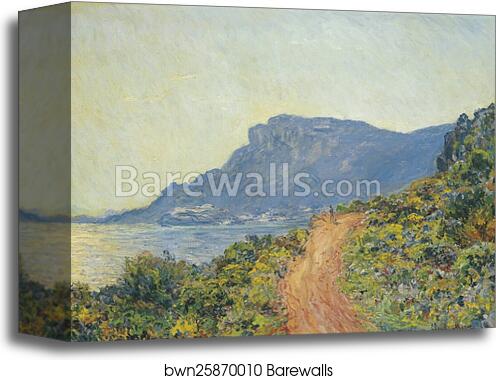 La Corniche near Monaco by Claude Monet, Canvas Print