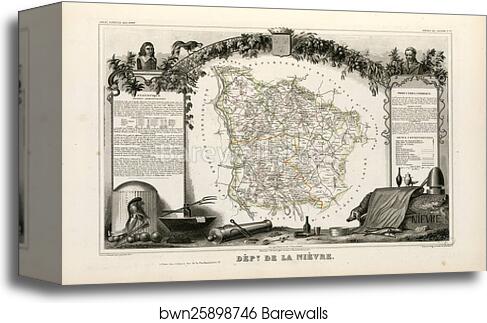 Dépt. de la Nièvre (région du Centre) by Victor Jules Levasseur, Canvas Print Dépt. de la Nièvre (région du Centre) by Victor Jules Levasseur, Canvas Print