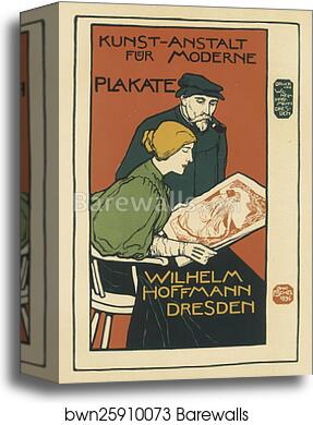 Établissement artistique d'Affiches modernes by Anton Otto Fischer, Canvas Print